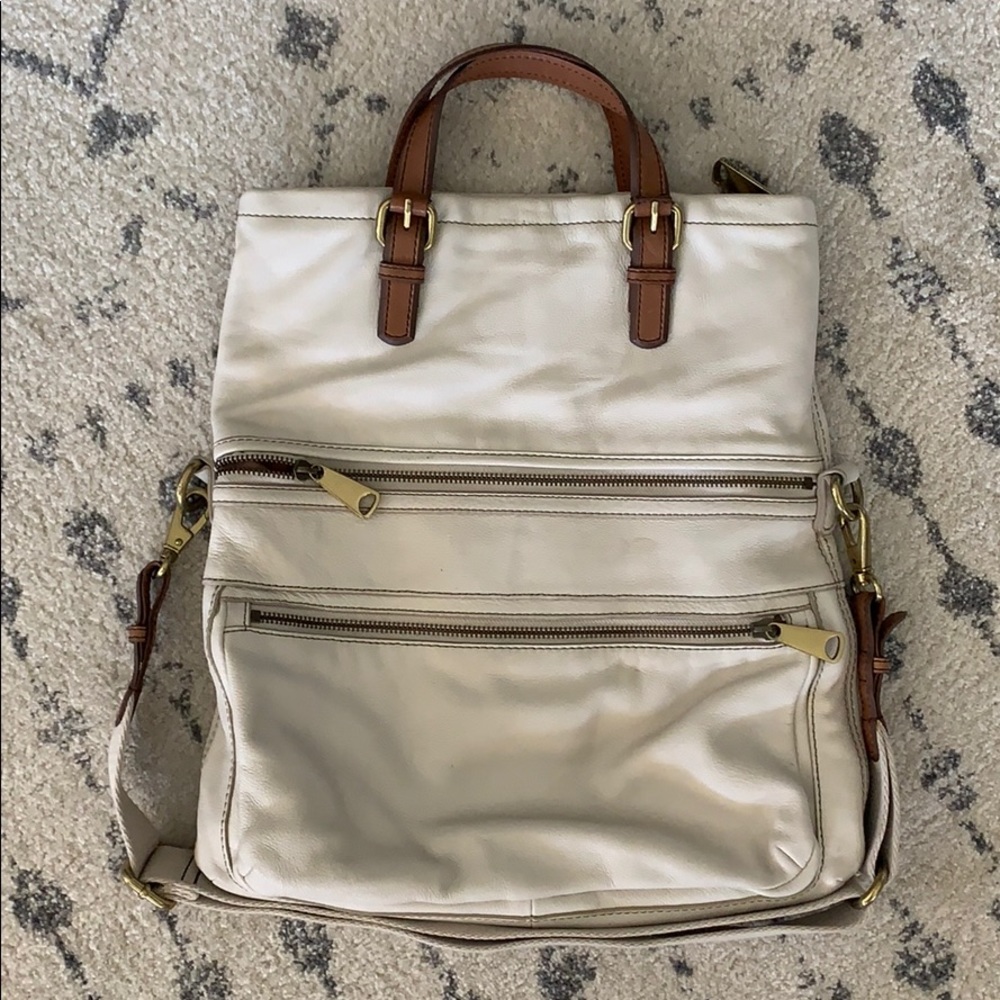 Fossil fold over crossbody bag